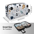 thumbnail image 4 of Goofa Cartoon Planets Printed Toiletry Bag with Handle,Large Capacity Travel Makeup Cosmetic Bag for Women, Carry on Airport Airline Compliant Bag, 4 of 9
