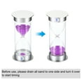 thumbnail image 4 of Uxcell 45 Minute Sand Timer, Sandy Clock, Count Down Sand Glass, Purple Sands, 4 of 5