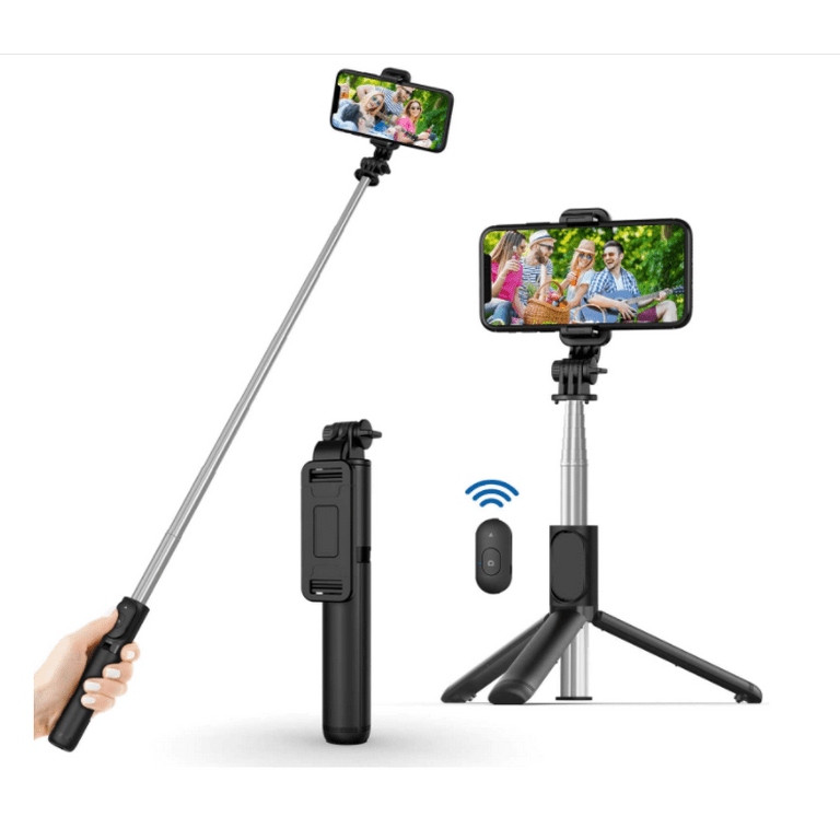 Selfie Stick, Extendable Selfie Stick with Wireless Remote Tripod Portable, Lightweight, Compatible iPhone 13/13 Pro/12/11/11 Pro/XS Max/XS/XR/X/8/7/Android Samsung Smartphone,More - Walmart.com