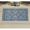 thumbnail image 1 of Floral Art Decorative Rug, Pastel Design Bohemian Nature Art of Vintage Leaves and Flowers, Quality Carpet for Bedroom Dorm and Living Room, 6 Sizes, Pale Azure, by Ambesonne, 1 of 1