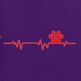 thumbnail image 2 of Dog Heartbeat | Paw Print EKG Lifeline | Veterinarian Vet Tech Dog Lover Unisex Crewneck Sweatshirt, Purple, XX-Large, 2 of 5