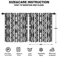 thumbnail image 2 of Blackout Kids Curtains,Black and White Geometric Boho Pattern Childrens Insulated Curtains Set Of 2,Bedroom Essentials,Toddler Room Decor 52x63in(132x160cm), 2 of 5