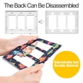 thumbnail image 4 of Yayeee Rocker Switch Wall Plate 2-Gang 4.7"x4.6" Home Decorative Outlet Cover, Cartoon Space Cat, 4 of 6