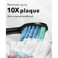 thumbnail image 5 of MySmile Sonic Rechargeable Electric Toothbrush Heads, Black, 6 Count Toothbrush Replacement Heads, Individual Packaging, 5 of 7