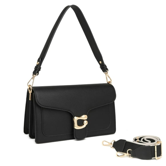 Bandolera Trastar Leather Small para mujer, color negro