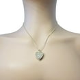 thumbnail image 6 of Nana Heart of Hearts Birthstone Adult Female Locket Pendant, Sterling Silver & Mother of Pearl, W/ a 22" Adj Box Chain, Yellow - June, 6 of 7