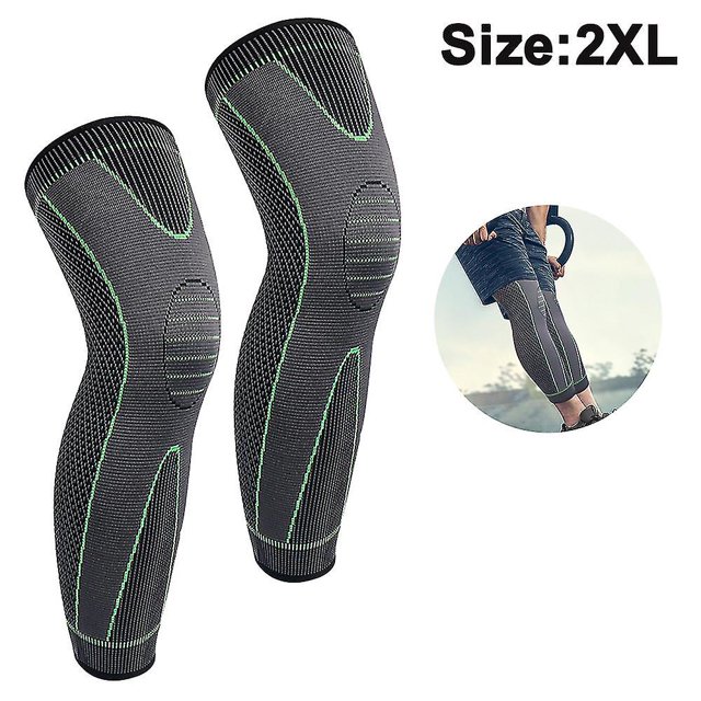 1 par de rodilleras extendidas deportivas de nailon de punto para hombres y mujeres, protección de pantorrilla para otoño e invierno, baloncesto, fútbol, montañismo, rodilleras cálidas XianweiShao 8390614528956