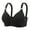 Black, variant on khonts,Women's Front Snap Closure Support Bras Wireless Adjustable Strap Bra Breathable Push up Bralettes Beige 40