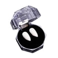 thumbnail image 1 of 1 par de dientes falsos blancos Pascua dientes falsos Cosplay fiesta dentadura Caballero diente 17mm Colcomx Colmillos de zombis vampiros, 1 of 8