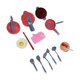 thumbnail image 4 of Bewildely 20 unidades/juego de utensilios de cocina portátiles, modelo de aprendizaje temprano, herramienta de cocina, juguete educativo, Muebles de casa de muñecas, 4 of 6