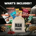 ManSnacks Deluxe Jerky & TMA3 Nuts Gift Basket for Men 28 pc Large
