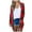 Red, variant on Viikei Plus Size Cardigans for Women Sweater Coat Cardigan Women Cardigans Clearance Casual Solid Color Striped Stitching Long-Sleeved Cardigan Sweater Coat