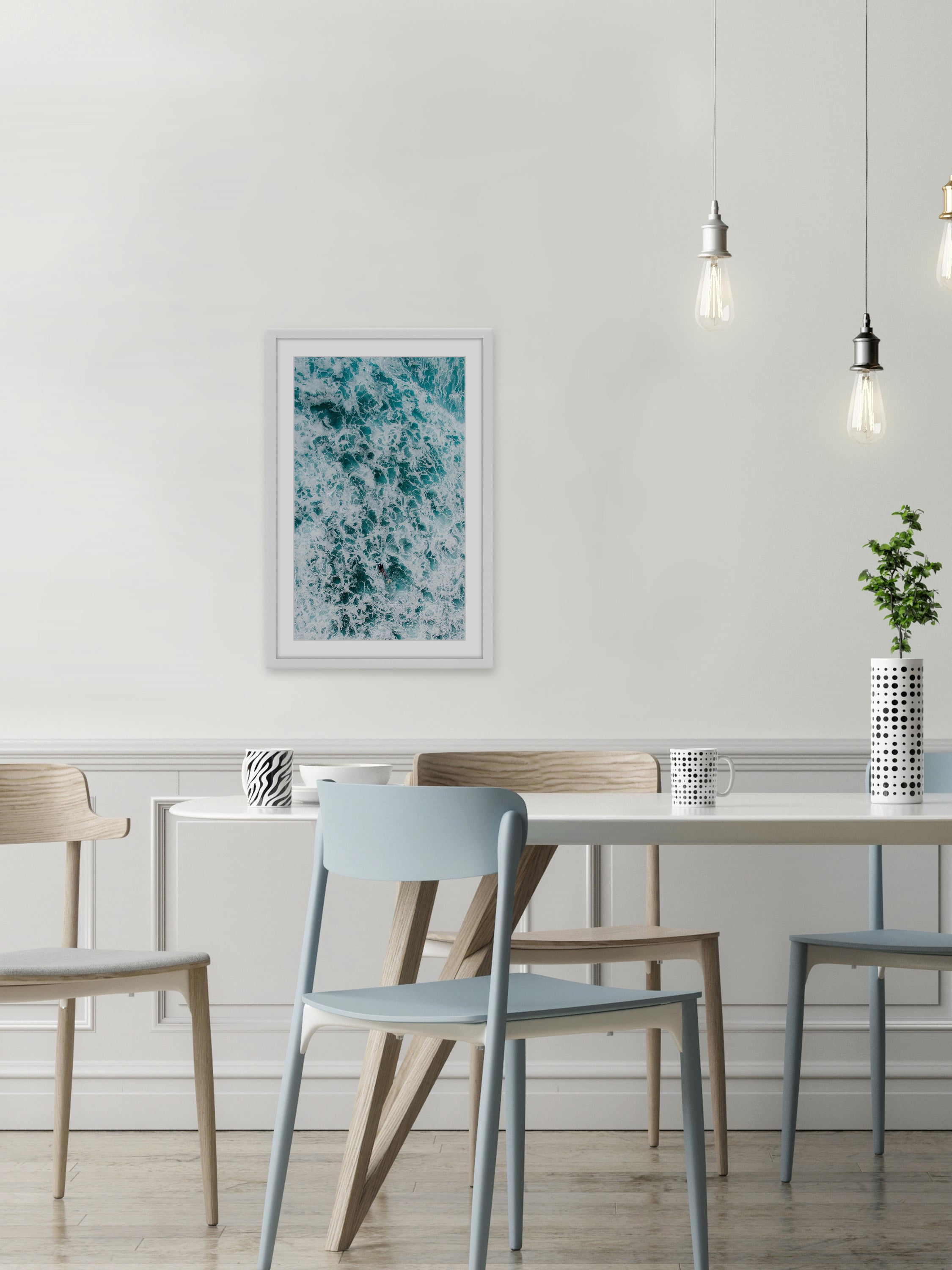 Marmont Hill Foam II by Hassan Ishan Framed Wall Art, 30" x 20"