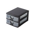 thumbnail image 1 of Naiovety Organizador de cajas de escritorio Solución de almacenamiento compacta y versátil que no ocupa espacio Caja de almacenamiento Almacenamiento y organización del hogar 2 capas marrón, 1 of 6