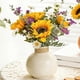 thumbnail image 4 of Ramo de Girasoles Artificiales, Margaritas y Eucaliptos para Decoración de Sala de Estar, Ramo de Boda., 4 of 6