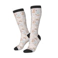 thumbnail image 2 of Fotbe Animals In Tribe print Women's Men's Novelty Crew Socks Cotton Socks Knee High Socks for Walking,Running,Nurses,Pregnancy, 2 of 9