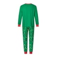 thumbnail image 4 of Elippeo Christmas Family Pajamas Matching Set Santa Claus Print Long Sleeve Tops and Pants Loungewear Soft Sleepwear, 4 of 10
