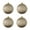 Champagne Glitter, variant on 4-Count Red with Gold Glitter Swirl Shatterproof Christmas Ornaments, 5.9 in, by Holiday Time