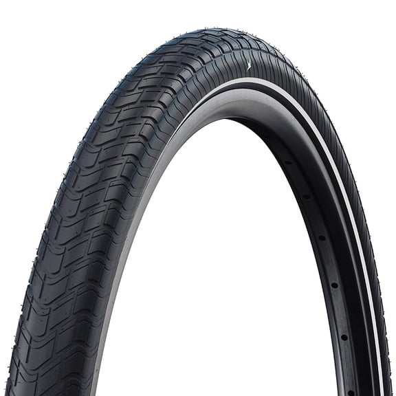 Schwalbe Motion Big Apple Hybrid Tire, 16''x2.00, Wire, Clincher, Addix Green, RaceGuard, Reflex, 67TPI, Black