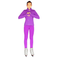 thumbnail image 2 of Chloe Noel JS735 Solid Color Elite Figure Skating Jacket w/ Thumb Holes w/ Thumb Holes and Swarovski Crystal Design, 2 of 2