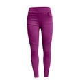 thumbnail image 4 of ZyeKqe Leggings for Women Plus Size High Waisted Tights Stretchy Ankle Length Skinny Pants with Pockets, 4 of 6