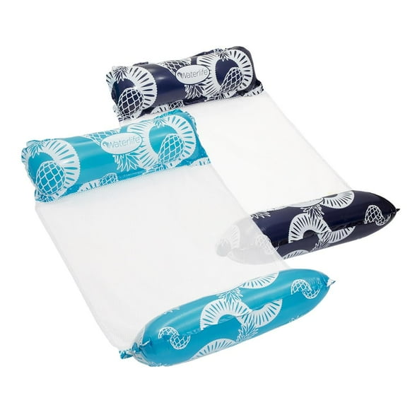 Hamaca de piscina Aqua LEISURE Waterlife 4 en 1, paquete de 2 unidades, azul marino Aqua LEISURE LIFE&WATER