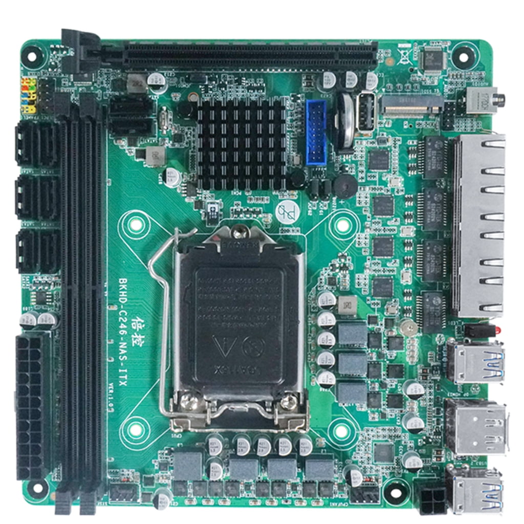 DDR4 ITX Motherboards For Systems 8 Port 4 2.5Gb Networking Interfaces Double Slots for Home Media Center
