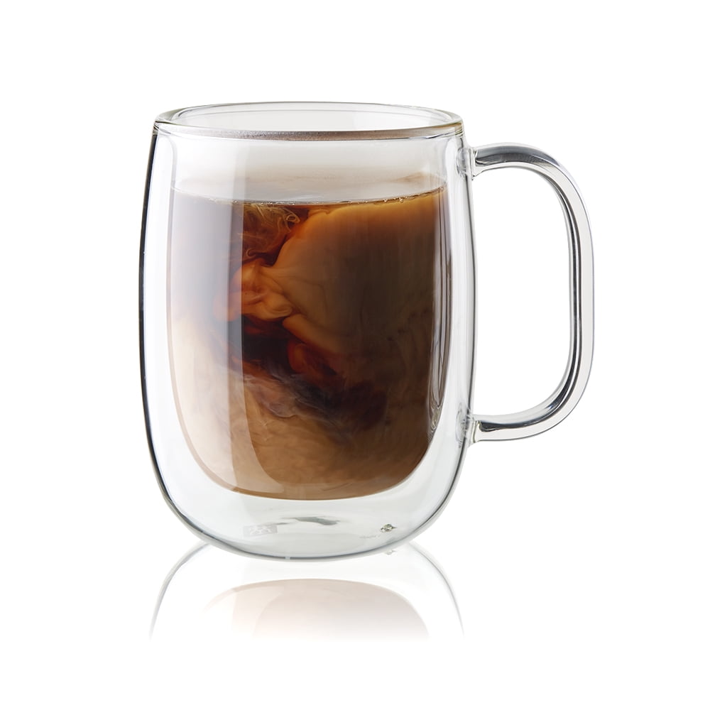 Zwilling Soro Plus 2 Pc Double Wall Glass Coffee Mug Set