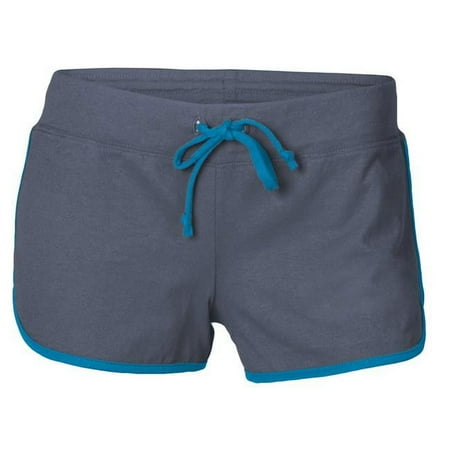 Soffe 3732VSA0GESML Post Game Short, Gunmetal & Atomic Blue - Small