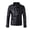 Black ( As Shown In The Image ), variant on NOORA New Men's Fashion Vintage Cafe Racer Lace Up Leather Jacket Black Shiny Lambskin Leather Belted Jacket YK031