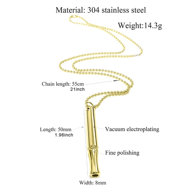 VONKY Durable Construction Necklace Guide To Liberation Minimalist gold 1Set