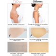 thumbnail image 3 of Adhesive Bra Strapless Sticky Invisible Push Up Silicone Bra For Backless Dress With Nipple Covers Nude, 3 of 4