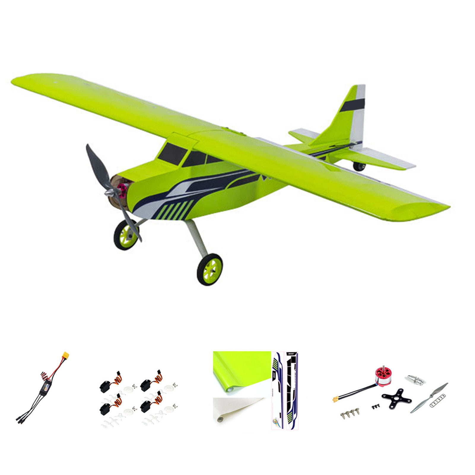 Plane Dancing Wing Hobby T05 Vogee-08 820mm Wingspan Balsa Wood Remote Control Aeroplane Trainer KIT/ KIT+Power Combo - KIT+Motor+ESC+Servo+Prop+Film Pack