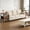 Rust Brown, variant on Taoset 3-Tier End Table with Charging Station, USB & Type-C Port, Adjustable Height Fabric Drawer, Narrow Side Table for Couch Bedroom, Industrial Nightstand for Small Space, 1 Pack, Black & Brown