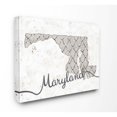 thumbnail image 2 of Stupell Industries Maryland Patterned Grey US State Design Canvas Wall Art by Ziwei Li, 2 of 5