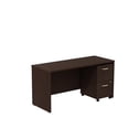 thumbnail image 1 of Scranton & Co Engineered Wood 60" Credenza with Pedestal in Mocha Cherry, 1 of 10