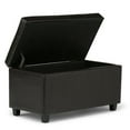 thumbnail image 2 of Atlin Designs Banc de Rangement en Similicuir Brun, 2 of 5