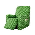 thumbnail image 4 of Protecteur de Meuble 4 Pcs, Étui Inclinable à Carreaux Rayés avec Poches, Housse de Fauteuil Inclinable 1 Place avec Bas Élastique, 4 of 8