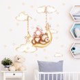 thumbnail image 3 of Lindo oso y conejo en las nubes vivero decoración lindo vinilo pegatinas de pared TUNC Sencillez, 3 of 5