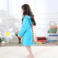 thumbnail image 6 of Zwiiyzr 1-6 Years Toddler Boy Girl Cartoon Dinosaur Soft Cotton Bath Towel Baby Beach Towel Bathrobe Hooded Bath Robe Blue, 6 of 9