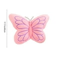 thumbnail image 3 of Butterfly Pillow Decorative Butterfly Shaped Throw Pillows Soft Plush Cushion Decor for Bedroom Living Room Couch Sofa,18X14 in （Pink ）, 3 of 6