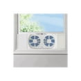 thumbnail image 4 of Lasko W09560 Bluetooth Enabled Twin 9-Inch Window Fan with Independent Electrically Reversible Intake & Exhaust Motors with Thermostat and Timer for Bedroom Indoor Home Use, 9 Inches, White, 4 of 4