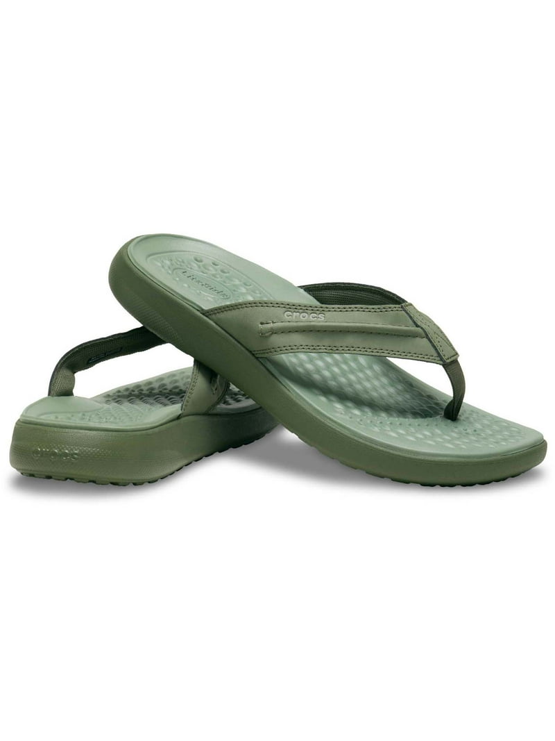 Crocs Yukon Vista LiteRide Flip - Faux Leather men display picture 2