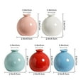 thumbnail image 5 of Hyasfey Mini Ceramic Vase Solid Color Glazed Flower Vase Desktop Decor Miniature Bud Vase for Small Hydroponic Plants Flowers Office Living Room Bedroom, 5 of 7
