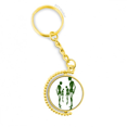 thumbnail image 1 of Transferencia facial de huesos humanos Anillo de oro de metal llavero llavero, 1 of 3
