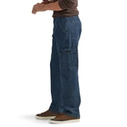 Wrangler Men's and Big Men's Relaxed Fit Wide Leg Cargo Jean
