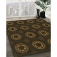 thumbnail image 3 of Ahgly Company Machine Washable Indoor Rectangle Transitional Dark Bronze Brown Area Rugs, 6' x 9', 3 of 7