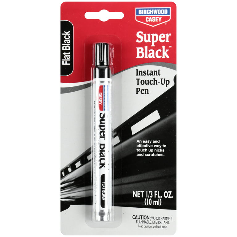 Birchwood Casey Long-Lasting Fast-Drying Super Black Touch-Up Pen for Deep  Scratches and Worn Areas, FLAT BLACK, 0.33 OUNCE