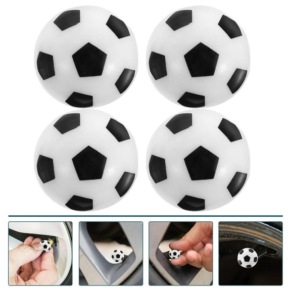 Masteelf 8pcs Decorative Car Tire Valve Stem Caps Universal Soccer Shaped Air Valve Caps For Cars Bicycles Motorcycles Unique Tire Accessories