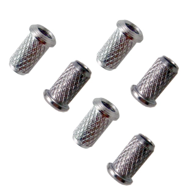 Juego de virolas de guitarra Yuyangstore 6 uds Plata